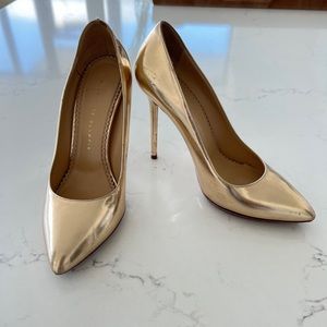 Charlotte Olympia Rose Gold Pumps